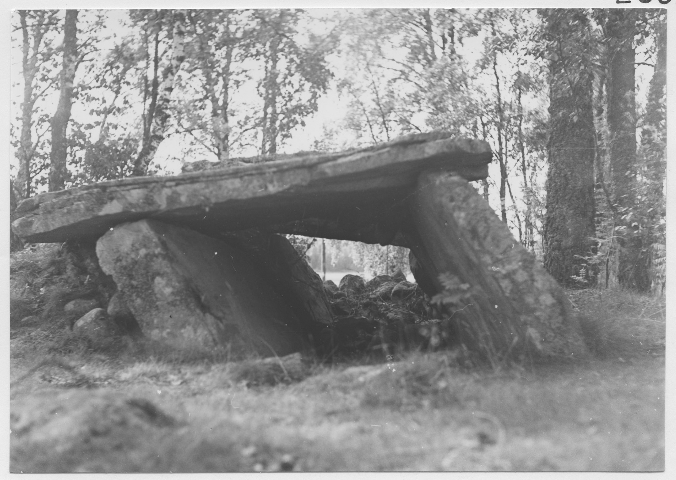 Mårten Sjöbeck, Bäckaryd, hällkista från stenåldern