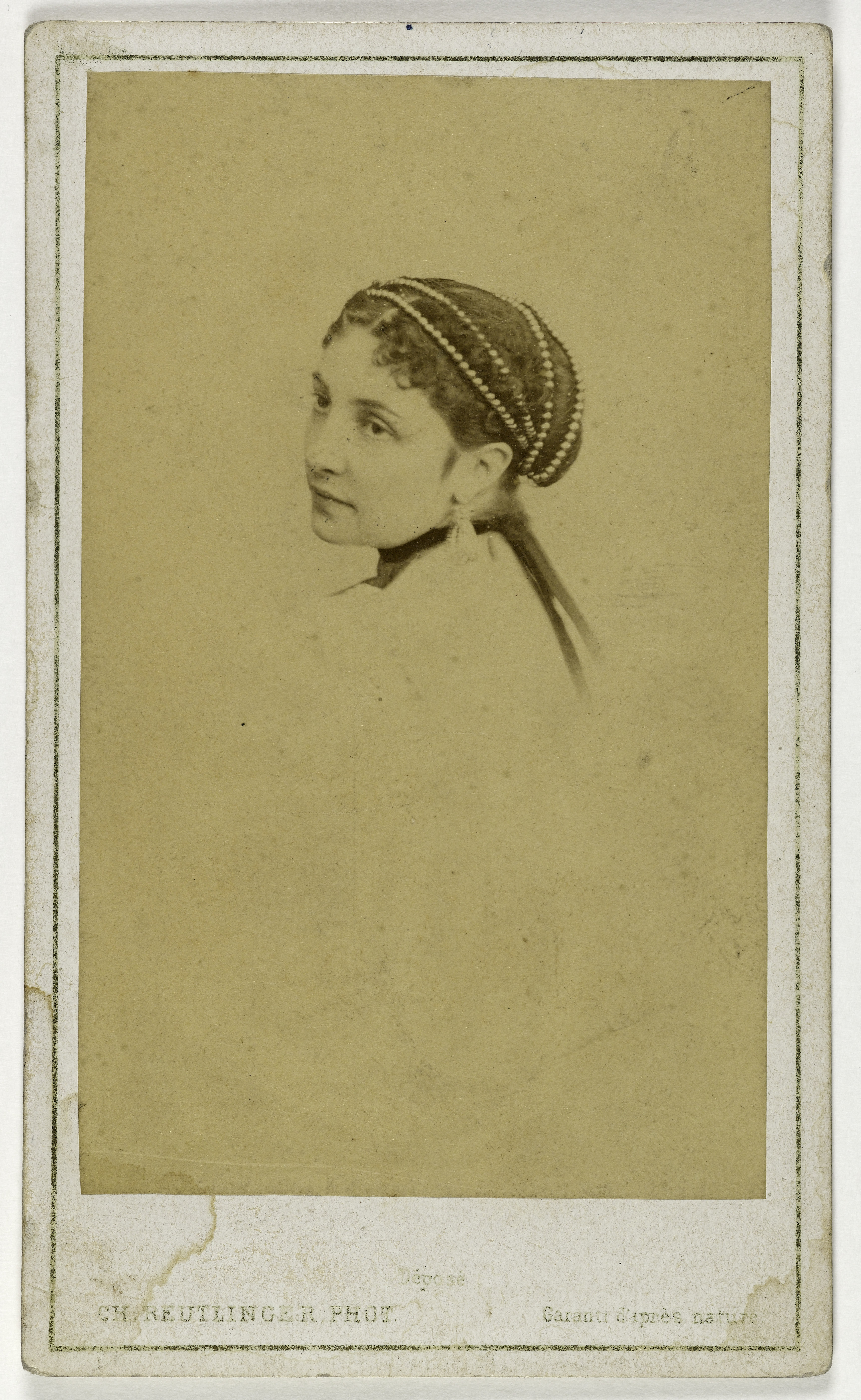 Charles Reutlinger, Portrait de Mademoiselle Gervais, (actrice)