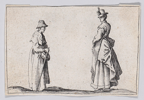 Anonymous, Copy of Deux Femmes de Profil (Two Women in Profile), from "Les Caprices"