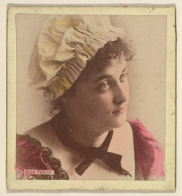 Kinney Brothers Tobacco Company, Alice Palmer, from the Actresses series (N246), Type 2, issued by Kinney Brothers to promote Sporting Extra Cigarettes