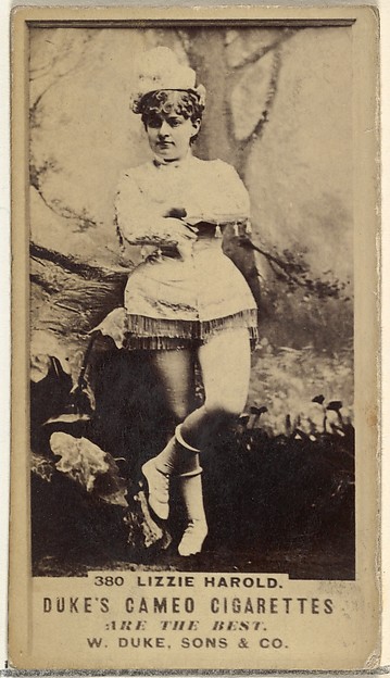 W. Duke, Sons & Co., Card Number 380, Lizzie Harold, from the Actors and Actresses series (N145-5) issued by Duke Sons & Co. to promote Cameo Cigarettes