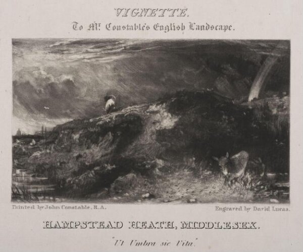 Constable, John RA, HAMPSTEAD HEATH, MIDDLESEX. "Ut Umbra sic Vita."
