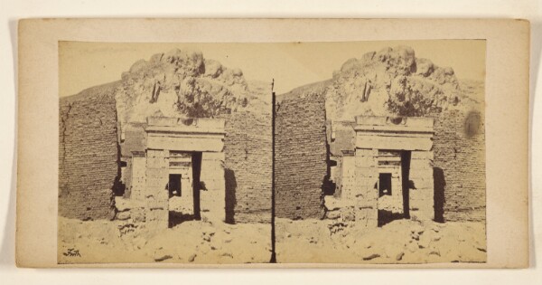 Francis Frith, [The Temple near Dayall Medineh, Thebes]