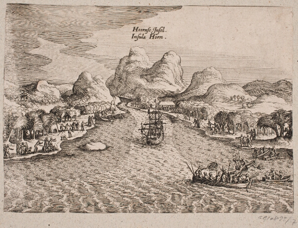 Matthäus Merian (I), Beskrivelse af Hornøen (Horn Island)