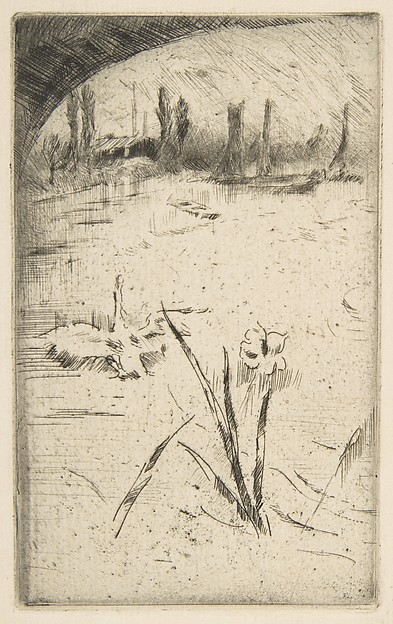 James McNeill Whistler, Swan and Iris (Sketch after Cecil Lawson's "Swan and Iris")