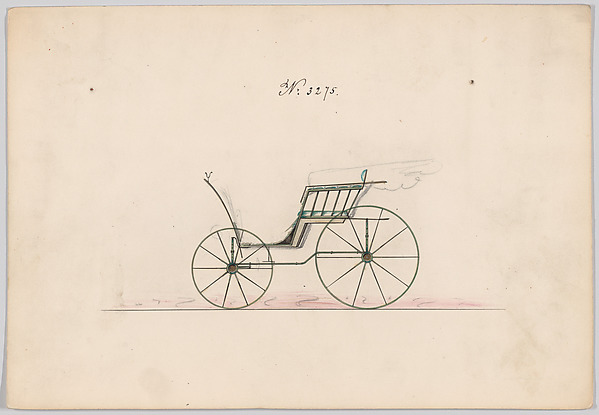 Brewster & Co., Design for Pony Phaeton, no. 3275