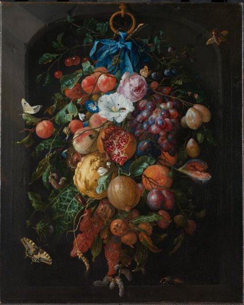 Jan Davidsz. de Heem, Festoen van vruchten en bloemen