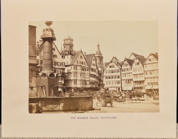 Francis Frith, The Market Place, Stuttgard