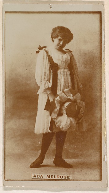 Kinney Brothers Tobacco Company, Ada Melrose, from the Actresses series (N245) issued by Kinney Brothers to promote Sweet Caporal Cigarettes