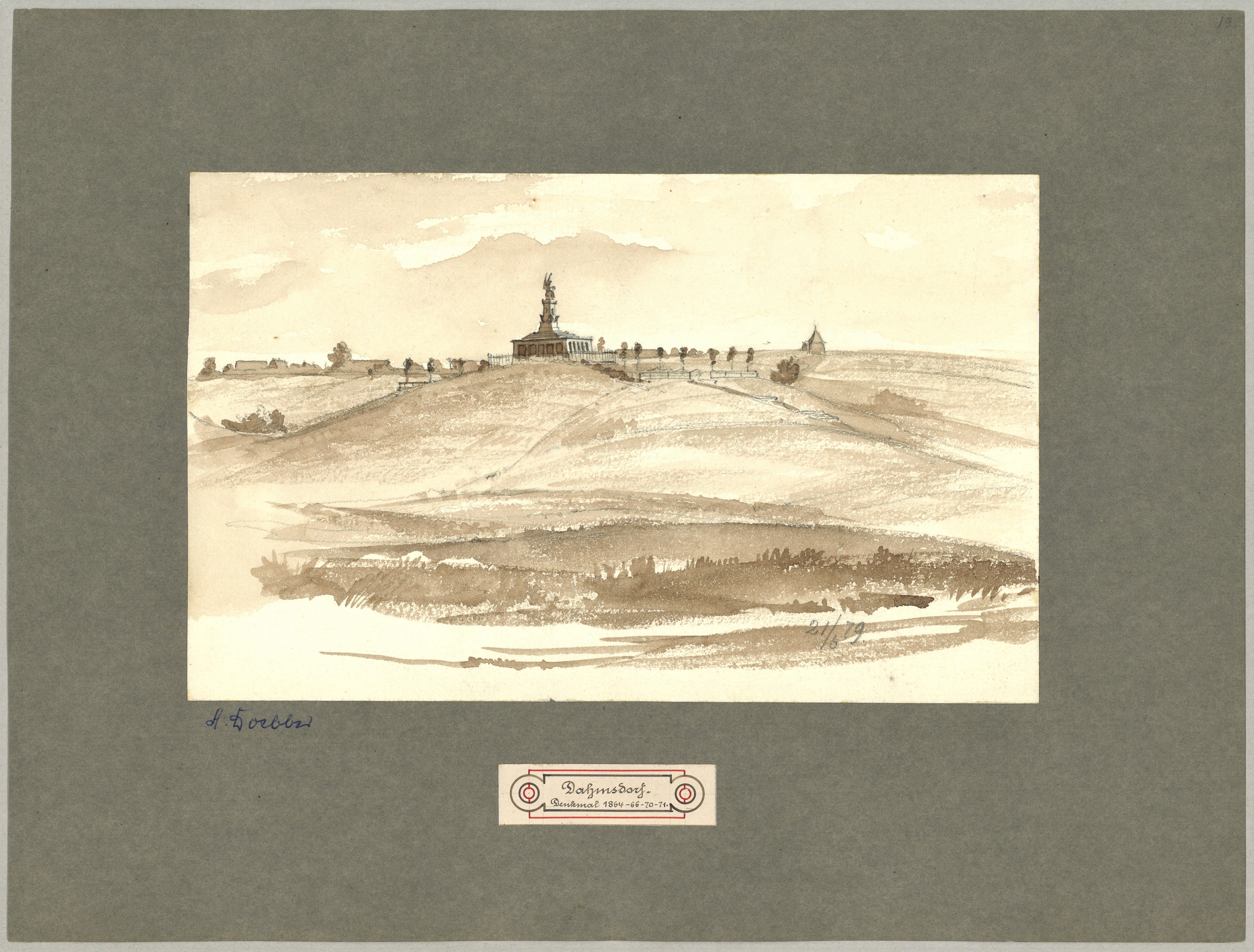 Adolph Doebber, Dahmsdorf (Kr. Lebus): Denkmal der Einigungskriege