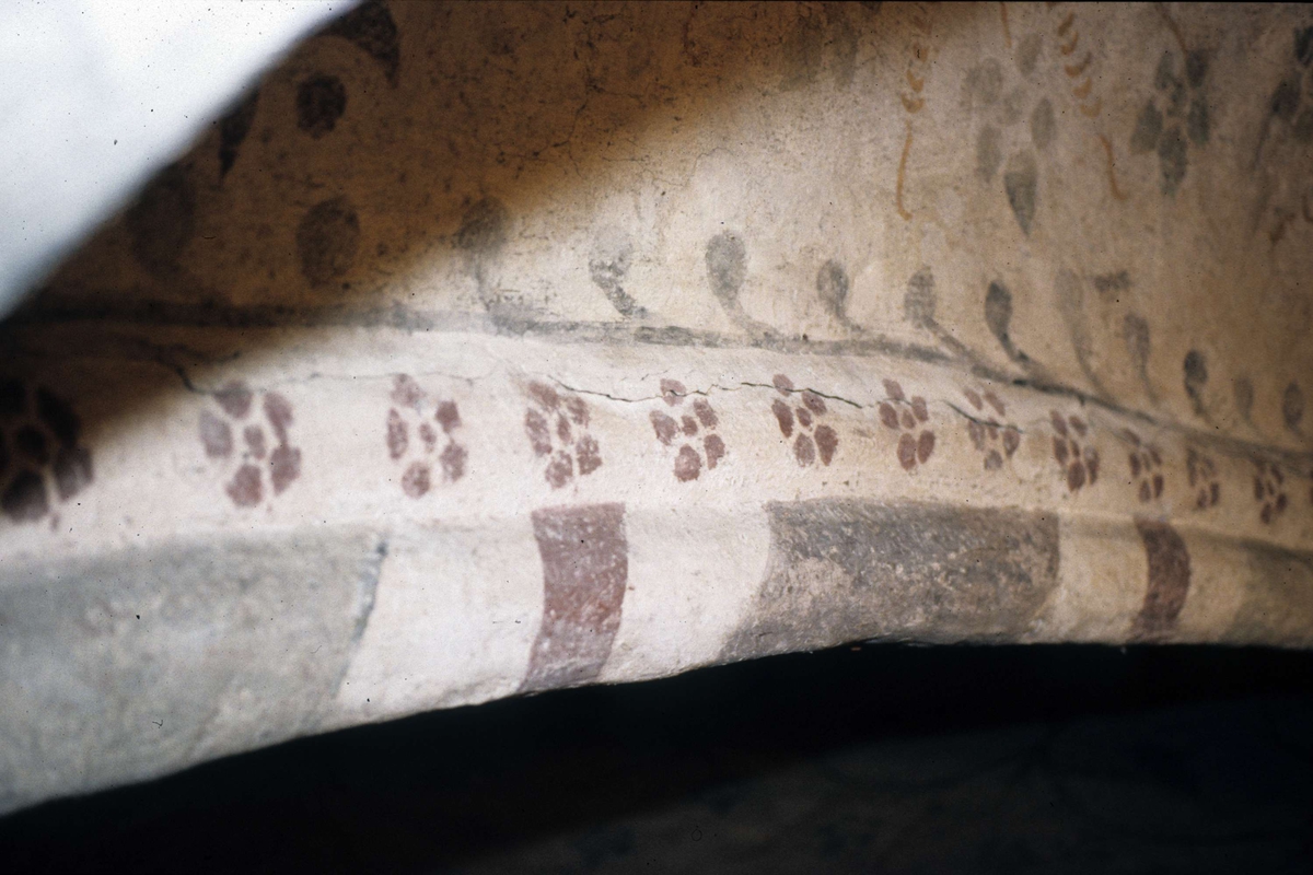 Rune Hammarling, Lime painting in Bälinge Church, Bälinge parish, Uppland 1989