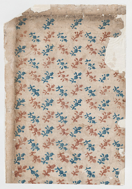 Anonymous, Sheet with overall floral pattern