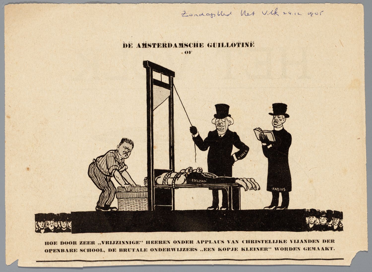 Hahn, Albert,draughtsman., De Amsterdamsche guillotine