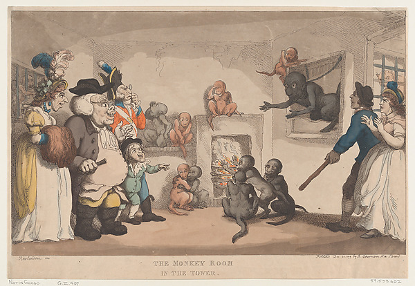 Thomas Rowlandson, The Monkey Room in the Tower