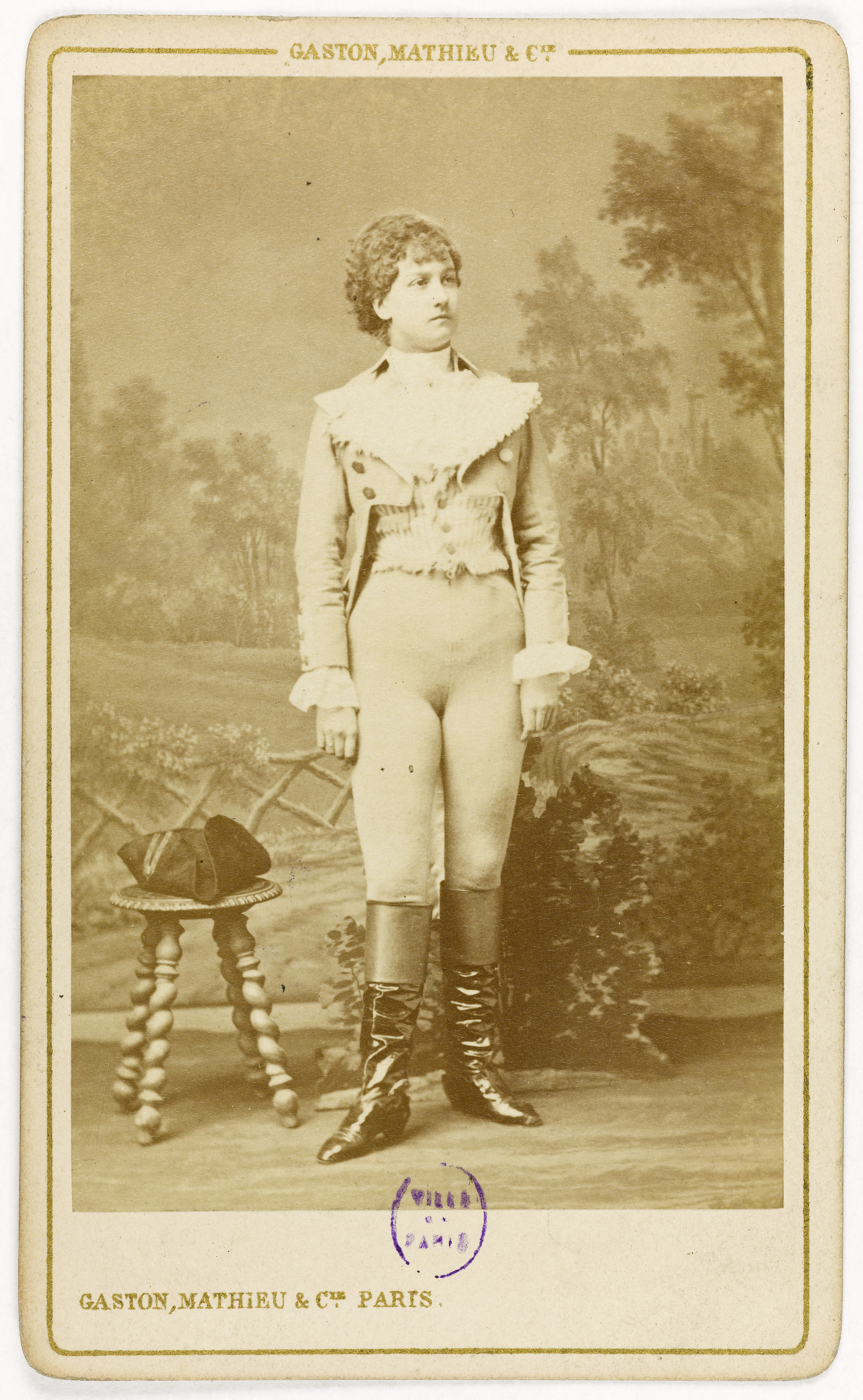 Mathieu & Cie Gaston, Portrait de Rose Thé, (18-1912), (danseuse, actrice)