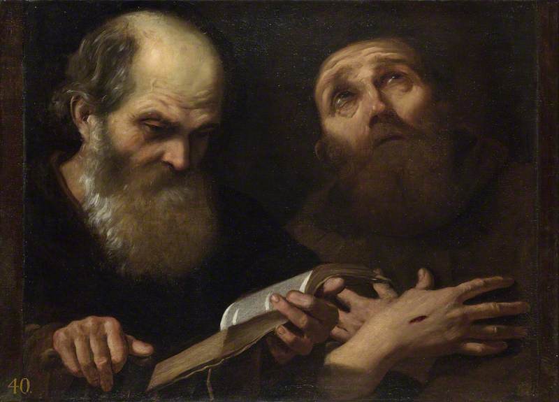 Andrea Sacchi, Saints Anthony Abbot and Francis of Assisi