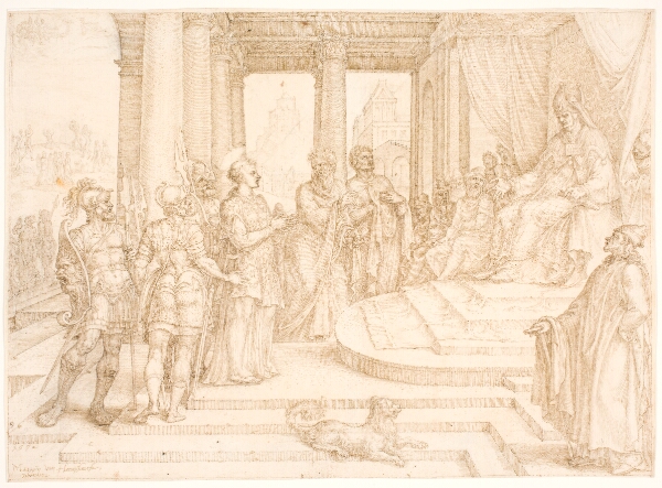 Maarten van Heemskerck, Den hellige Stefanus stilles for ypperstepræsten