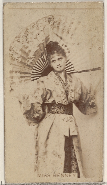 Allen & Ginter, Miss Benney, from the Actors and Actresses series (N45, Type 8) for Virginia Brights Cigarettes