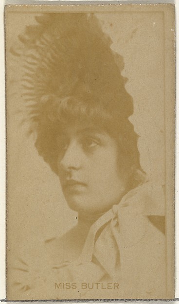 W. Duke, Sons & Co., Miss Butler, from the Actors and Actresses series (N145-8) issued by Duke Sons & Co. to promote Duke Cigarettes