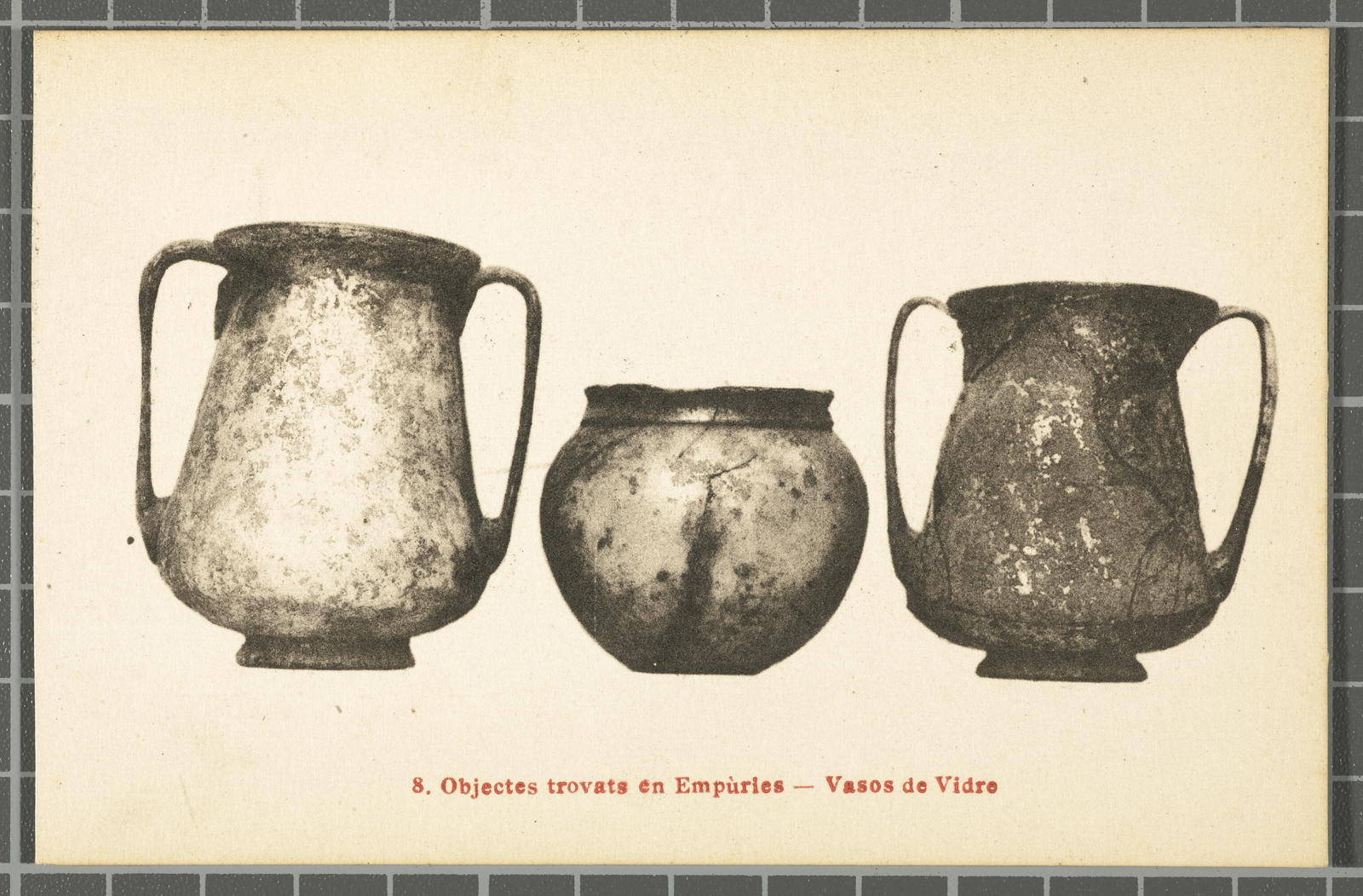 Josep Esquirol Pérez, 8. Objects trovats at Empùries - Vasos of Glass