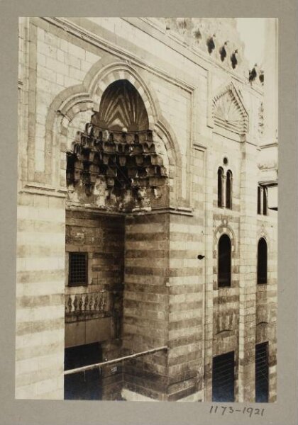 K.A.C. Creswell, Entrance portal of the funerary madrasa of the Mamluk Amir Uljay al-Yusufi, Cairo