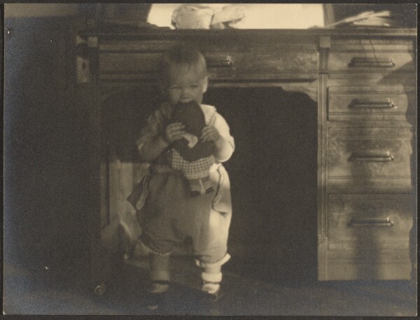 Louis Fleckenstein, [Baby Chewing on Doll]