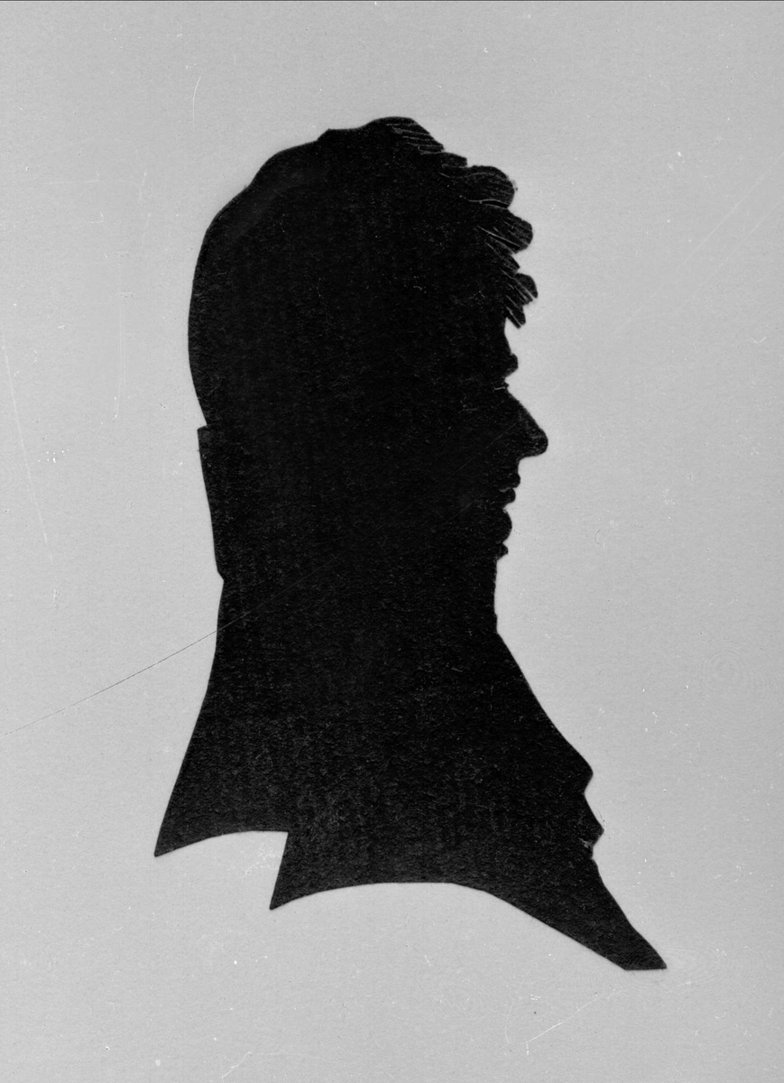 Gustav Borgen, Avbildet, silhuett.