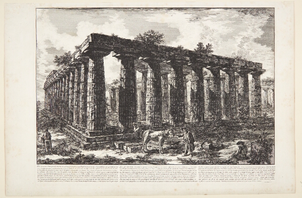 Giovanni Battista Piranesi, Ruinerne af det store søjleomkransede rum, der udgør en firkant [...]