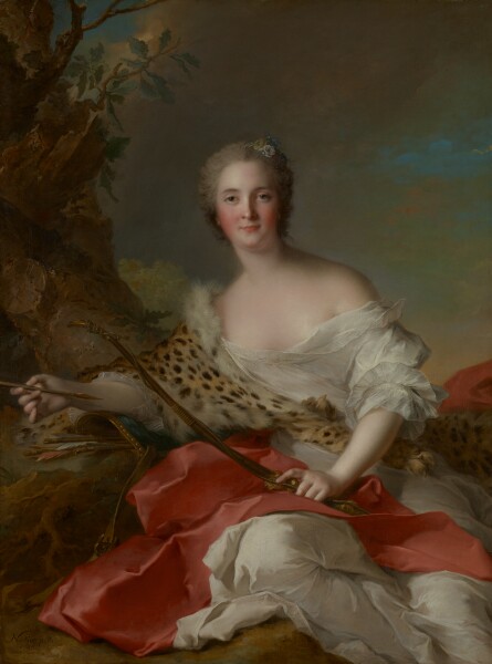 Jean-Marc Nattier, Portrait of Madame Bonnier de la Mosson as Diana (Constance-Gabrielle-Magdeleine du Monciel de Lauraille)