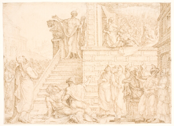 Maarten van Heemskerck, Peter prædiker i Jerusalem