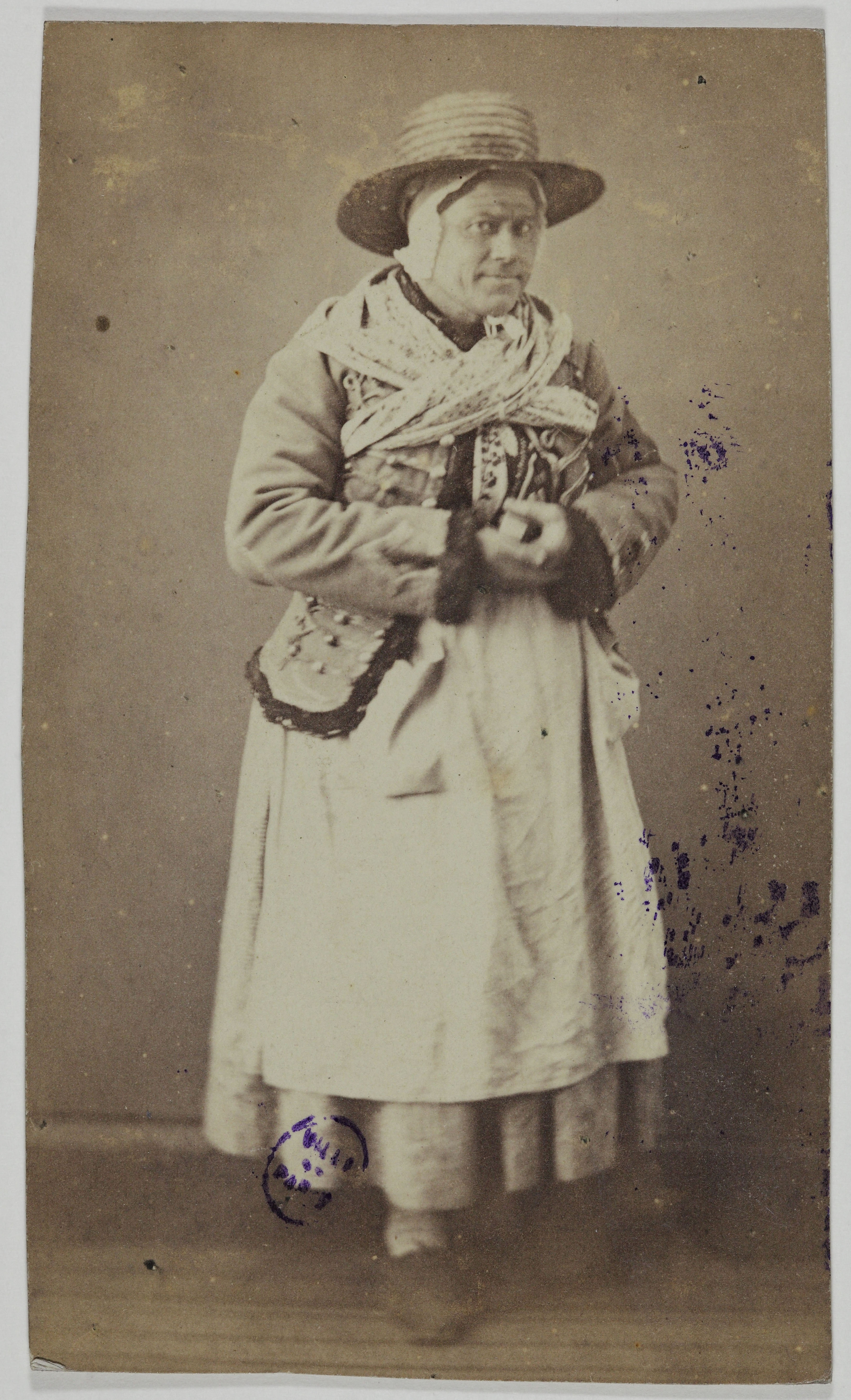 Anonyme, Portrait d'Augustin Alexandre, (Augustin Guillemet, dit), (1814-1904), (acteur)