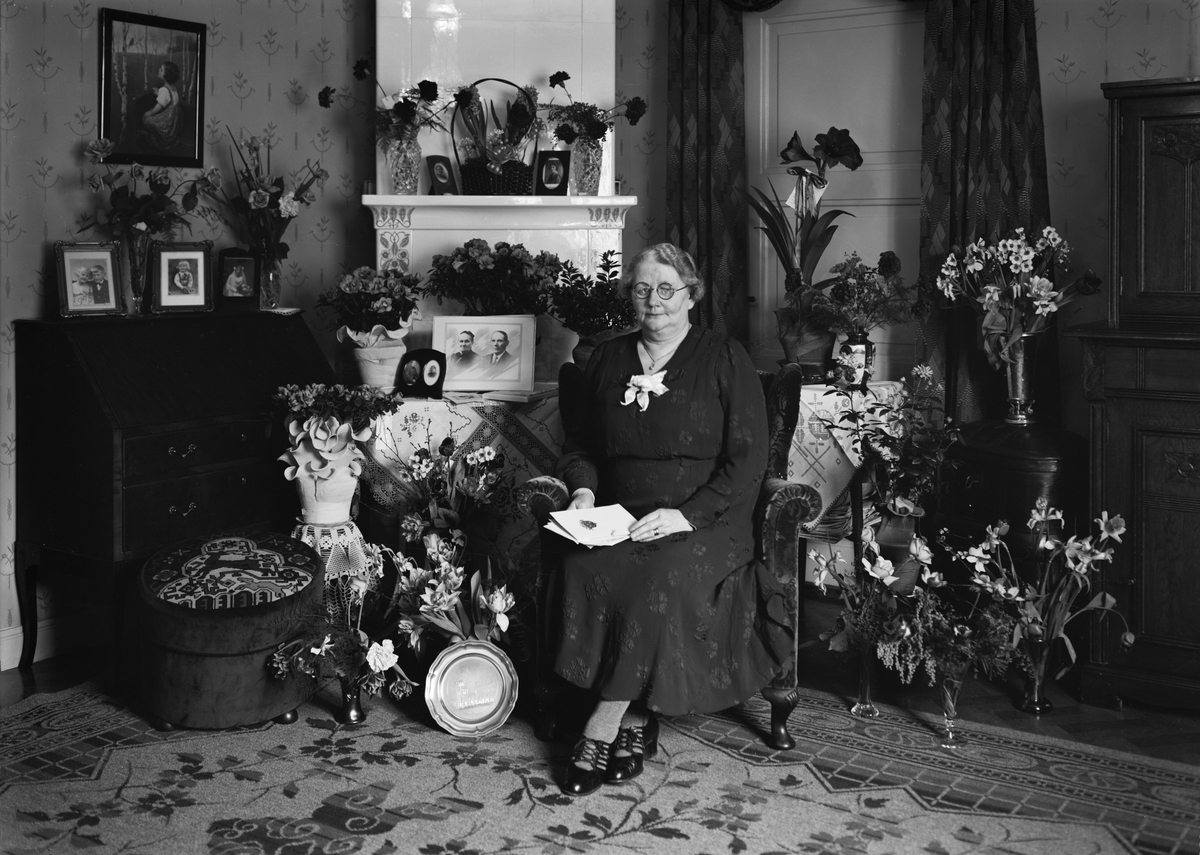 Paul Sandberg, Birthday Portrait - Woman, Uppsala 1938