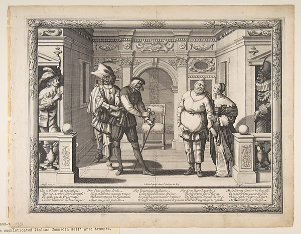 Abraham Bosse, Actors at the Hotel de Bourgogne