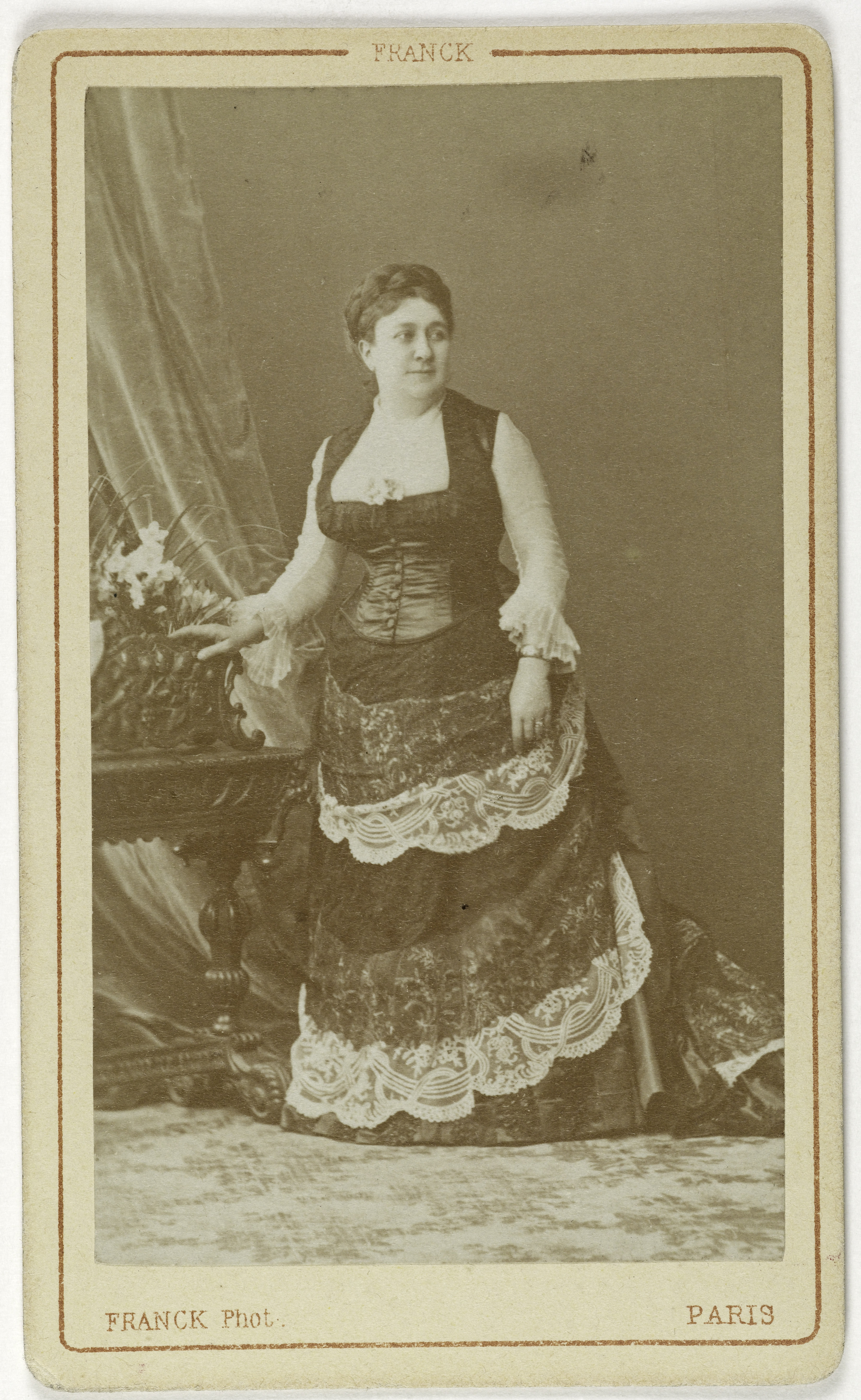 Franck, Portrait de Lagier Suzanne, (1833-1893), (actrice, chanteuse populaire, compositeur)