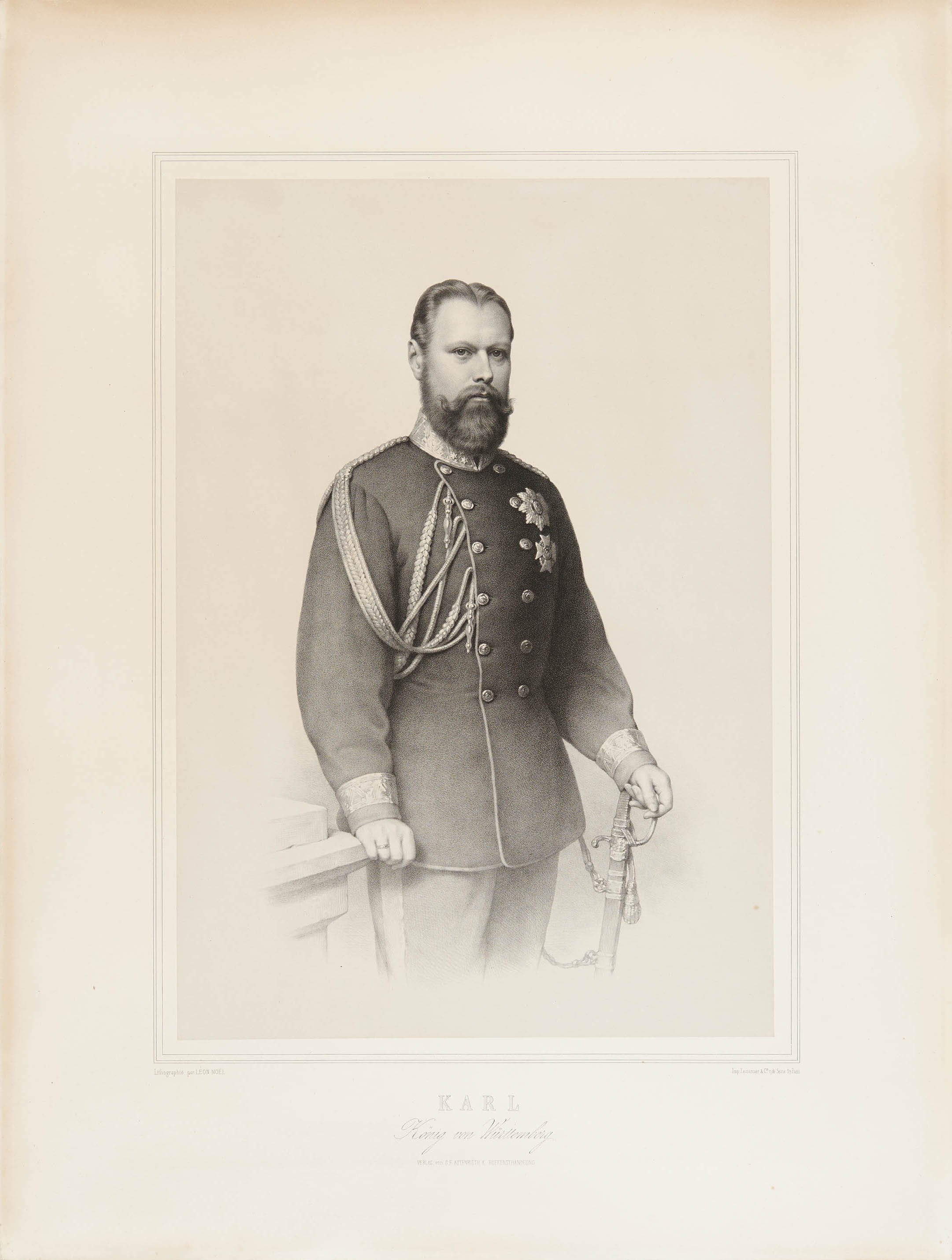 Alphonse-Léon Noël, Bildnis König Karl I. von Württemberg