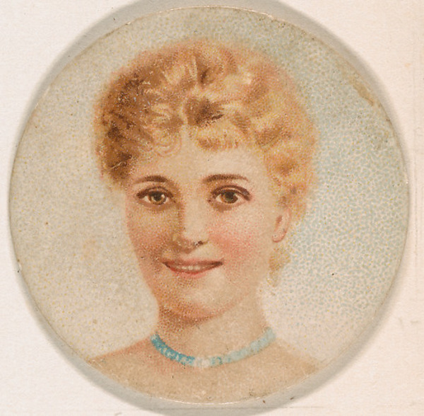Kinney Brothers Tobacco Company, Portrait of woman, from the Novelties series (N228, Type 1) issued by Kinney Bros.