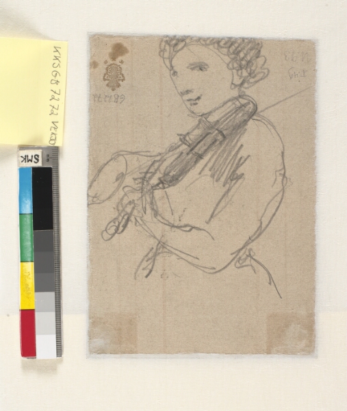 Wilhelm Marstrand, Violinistinde