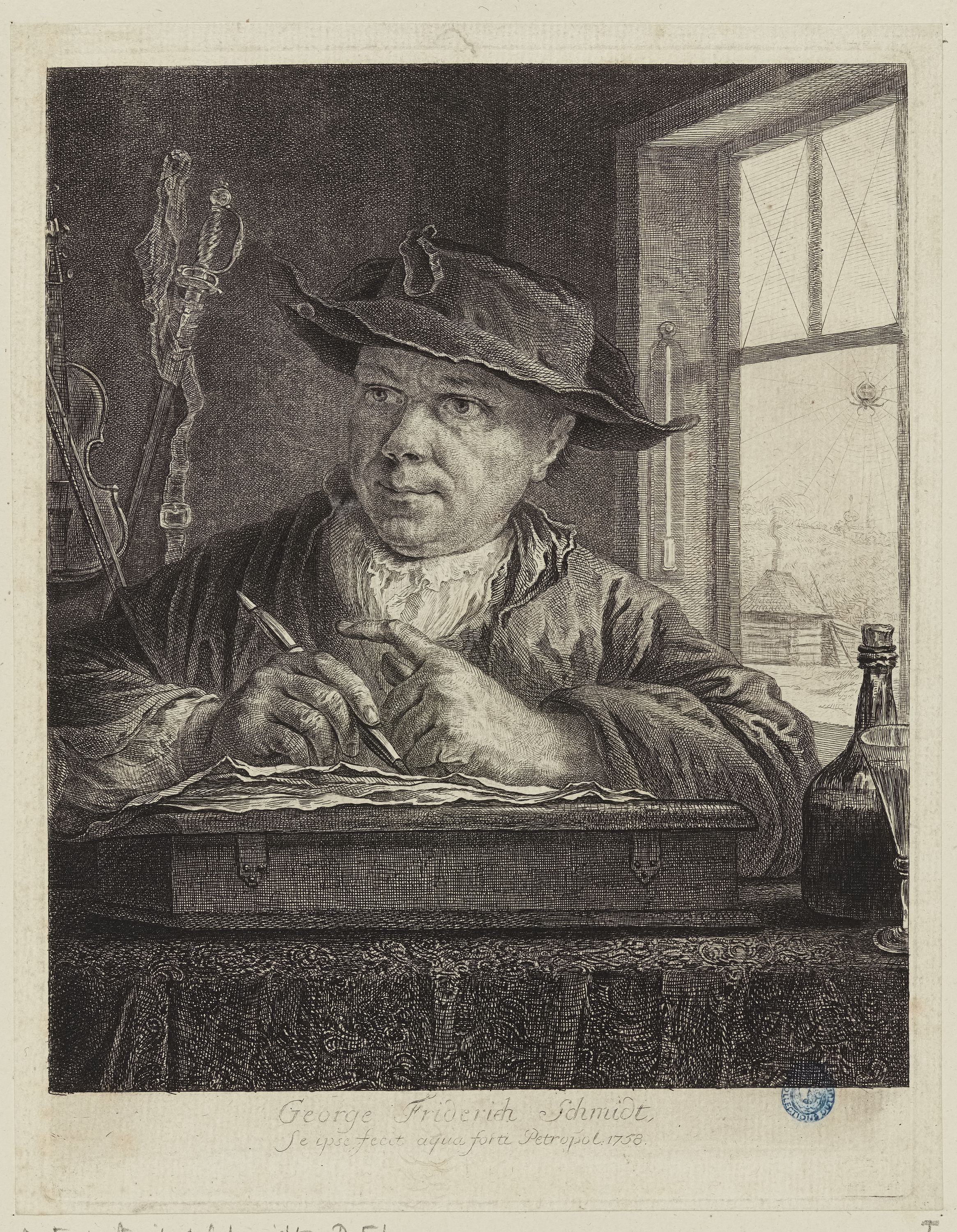 Georges Frédéric Schmidt, Portrait de Schmidt (Dutuit 51)