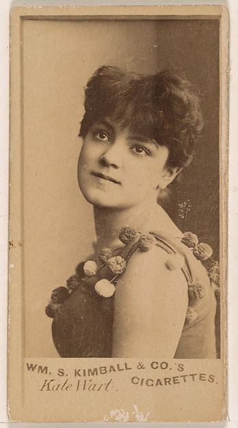 William S. Kimball & Company, Kate Wart, from the Actresses series (N203) issued by Wm. S. Kimball & Co.