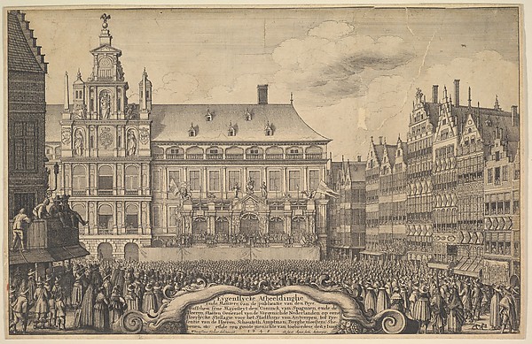 Wenceslaus Hollar, Proclamation of the Treaty of Munster