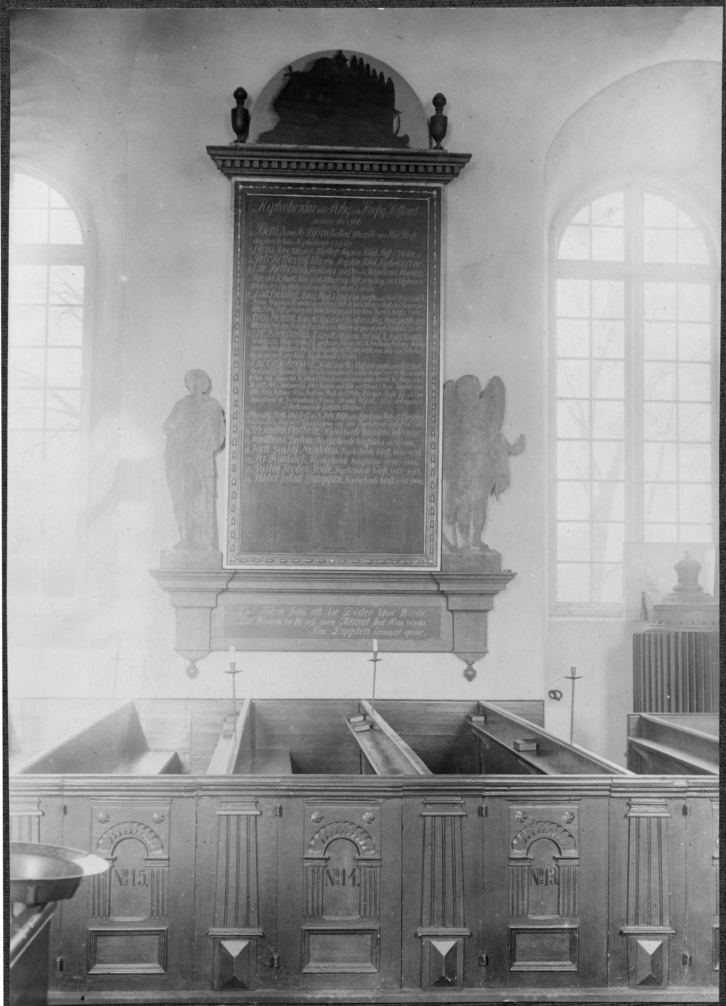 Manne Hofrén, Arby kyrka