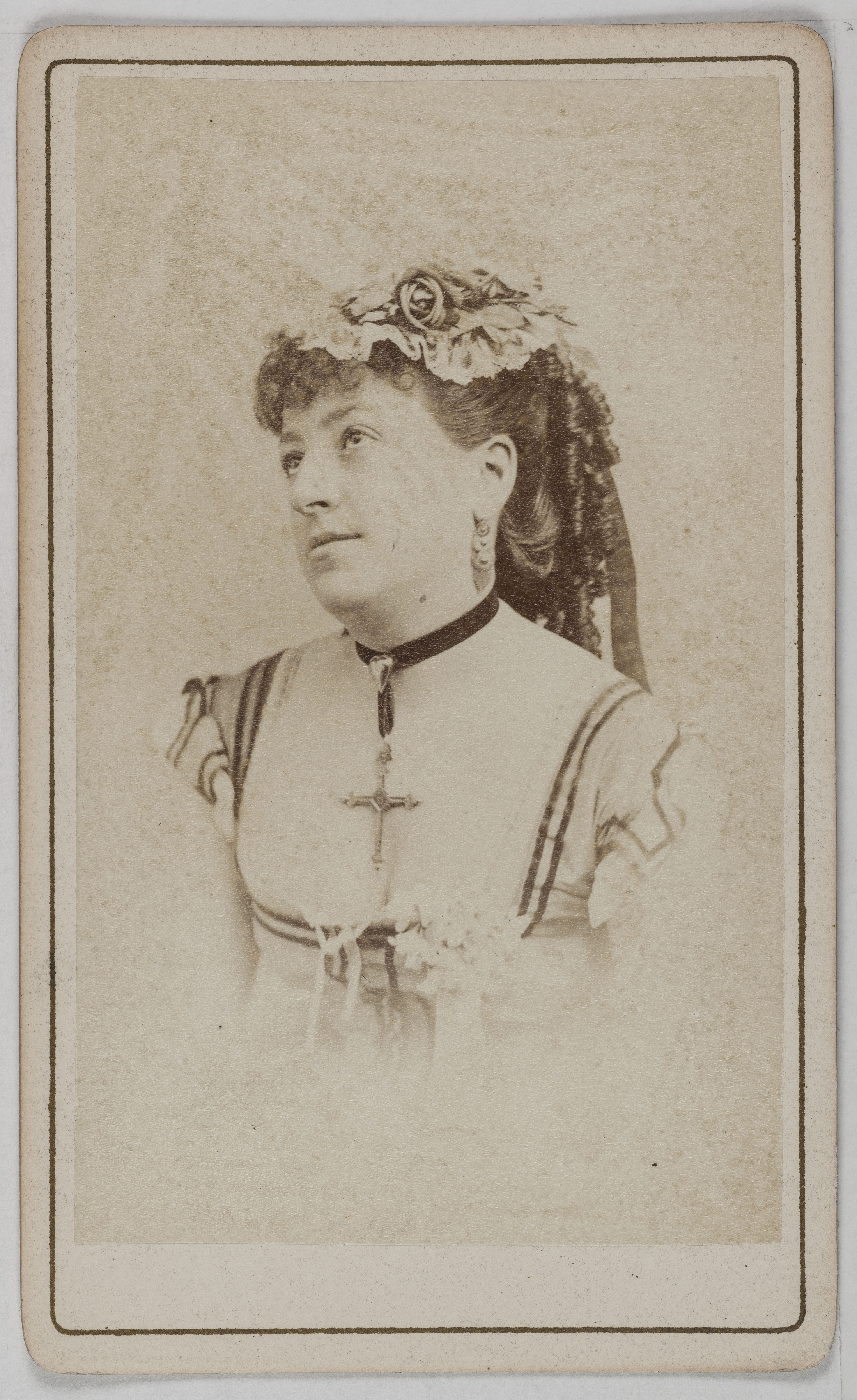André-Adolphe-Eugène Disdéri, Portrait de Jenny (Mme Abeille ?), (actrice)
