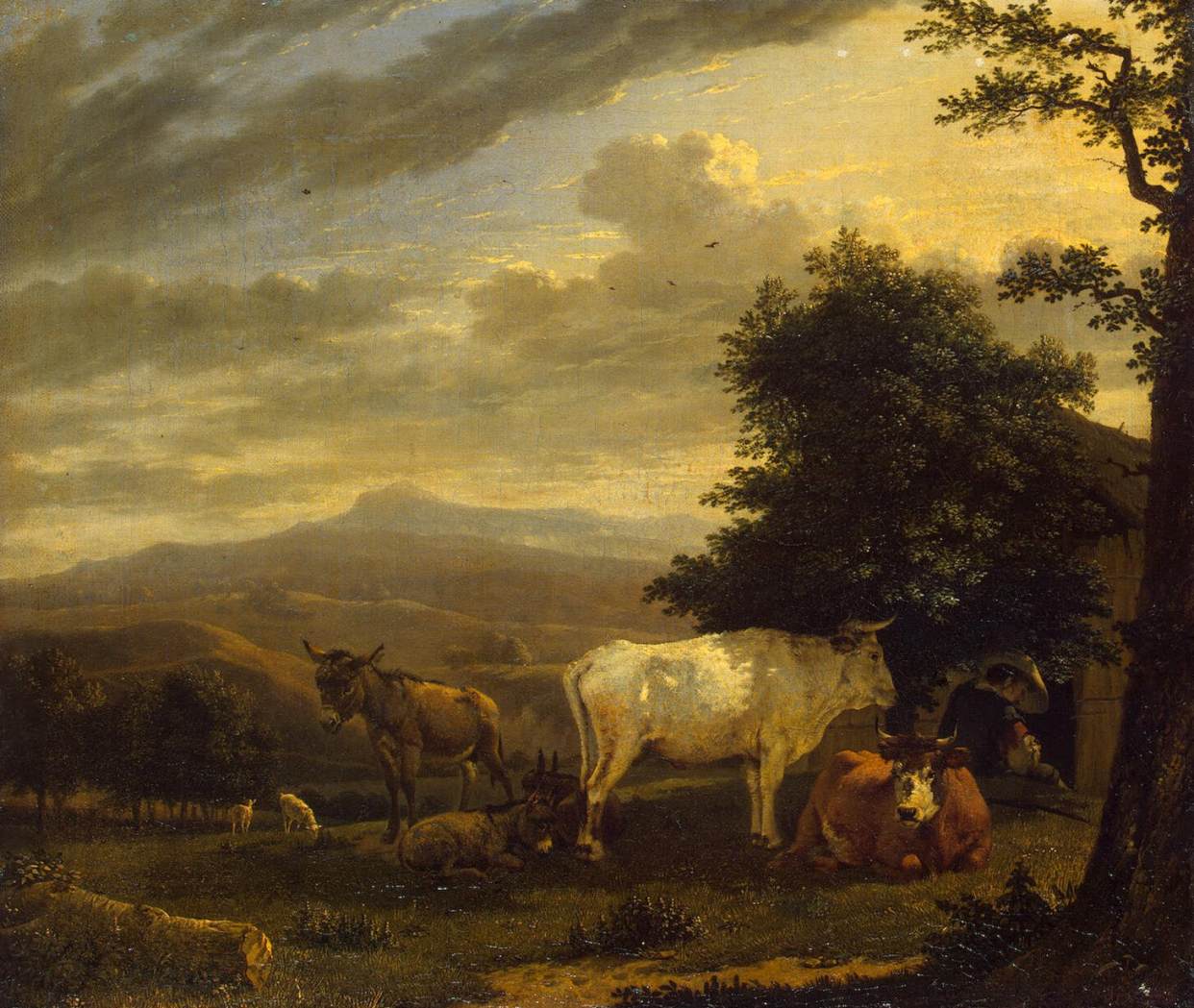 Karel Dujardin, Landscape with Cattle