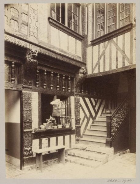 Atget, Jean-Eugène-Auguste, House, 25 Rue St Laurent, Beauvais, France