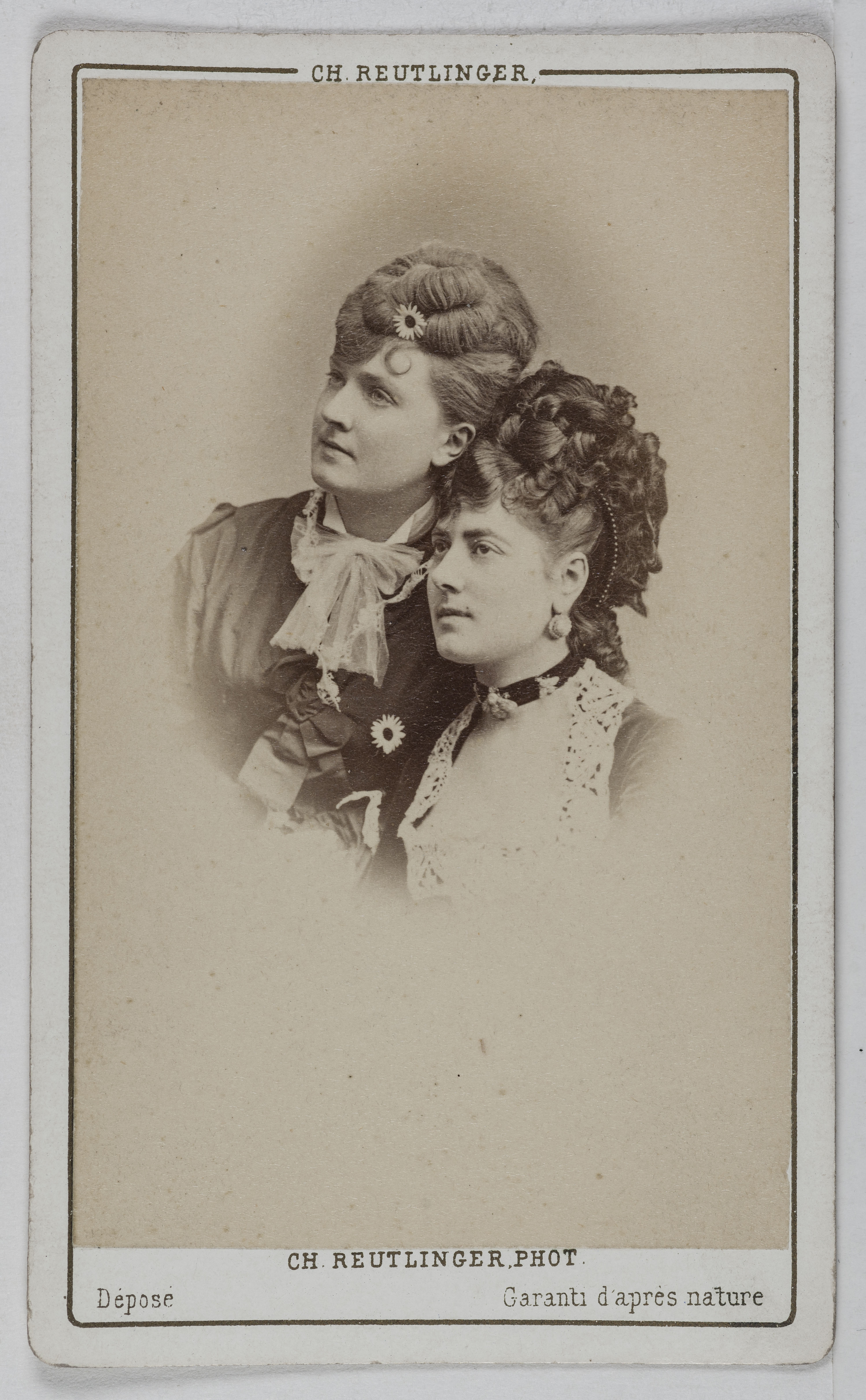 Charles Reutlinger, Portrait de Delphine de Lissy ou Lizy, (actrice) et Rose Marie