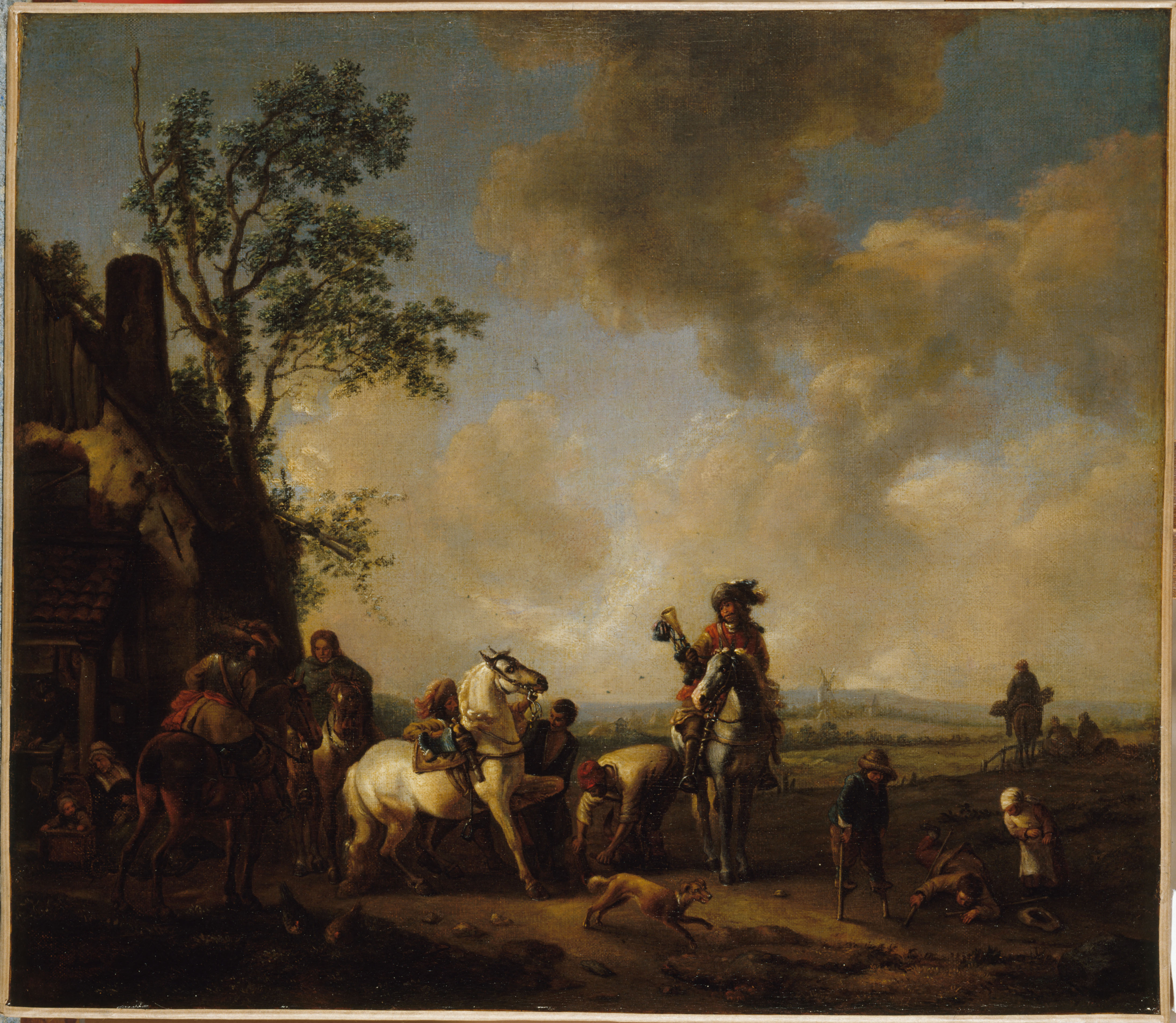 Anonyme, Le maréchal-ferrant, d'après Wouwerman