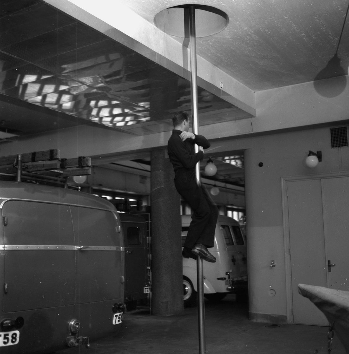 Örebro Kuriren, Reportage of the fire department. February 14, 1959.
