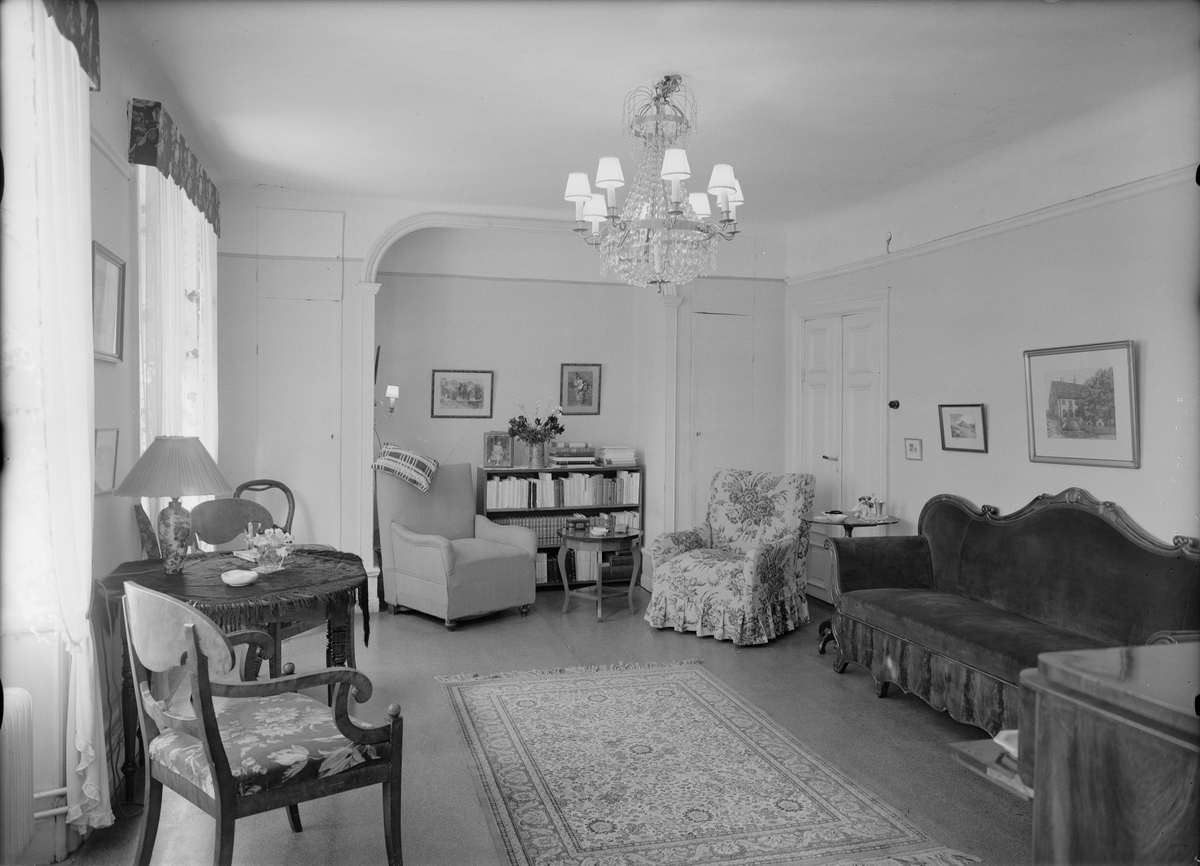 Paul Sandberg, Residential interior, probably Uppsala, 1947