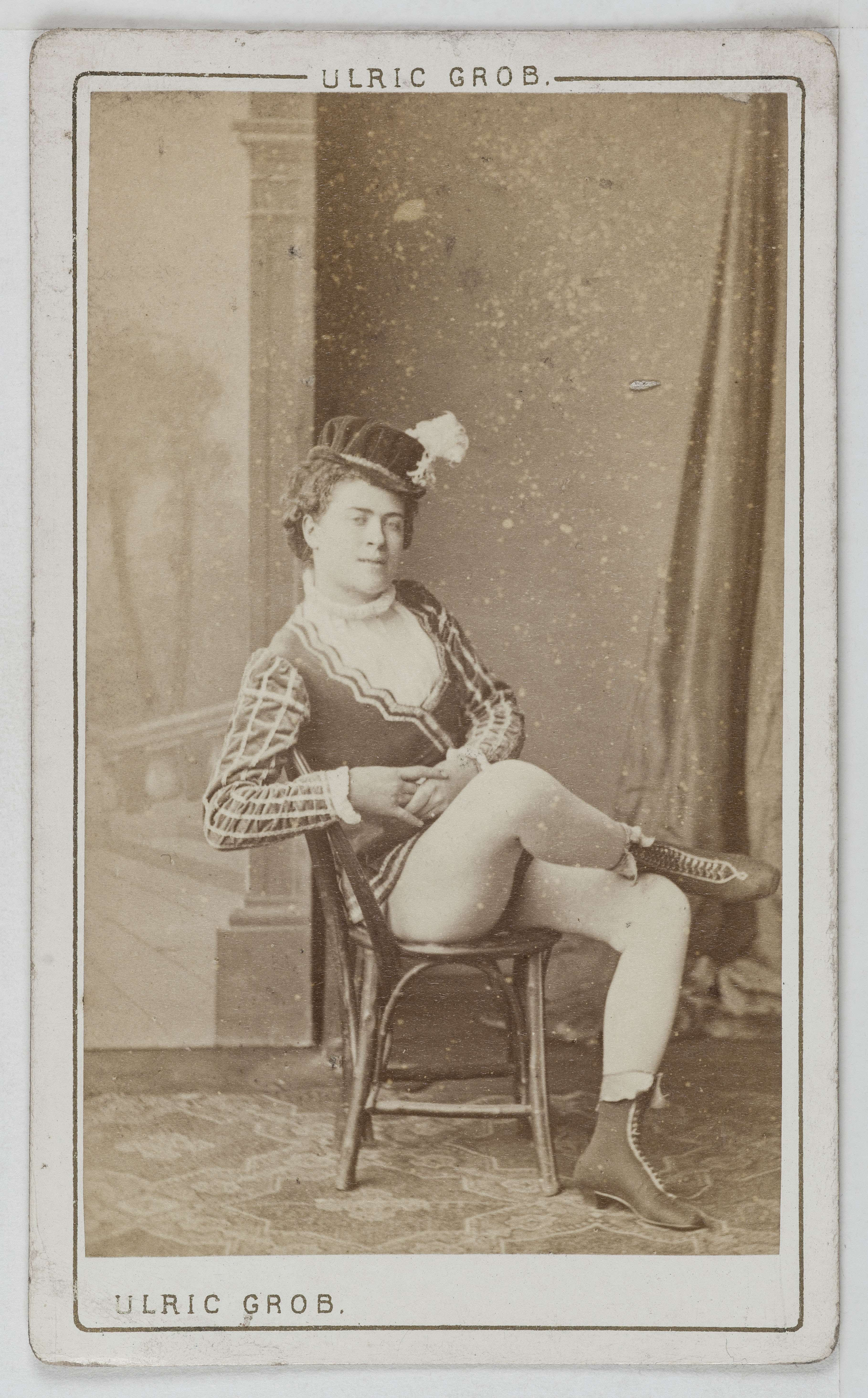 Ulric Grob, Portrait d'Octavie, actrice au théâtre des Délassements-Comiques et au théâtre des Variétés.