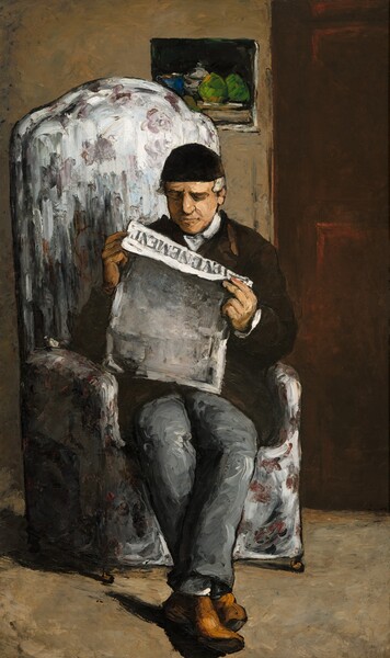 Paul Cezanne, The Artist's Father, Reading "L'Événement"